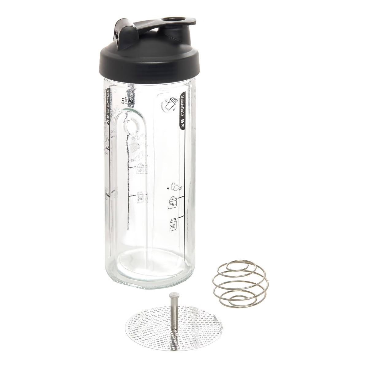 Shaker per pastella crpes altezza 23 cm vetro