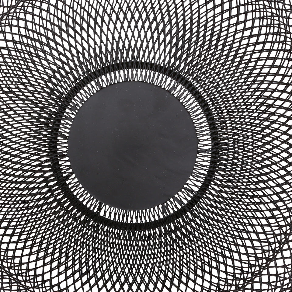 Cestino in metallo "Mesh" 27 cm nero