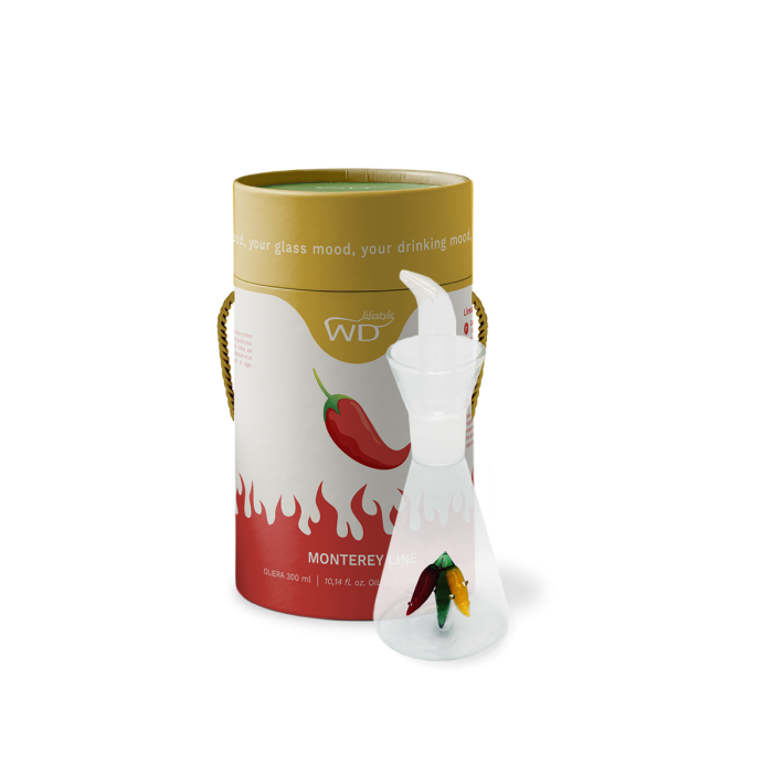 OLIERA IN BOROSILICATO PEPERONCINI