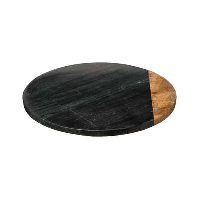 PIATTO GIREVOLE IN MARMO 30CM NERO
