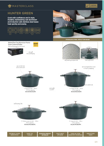 MASTERCLASS COCOTTE PRESSOFUSA 24CM VERDE FORESTA