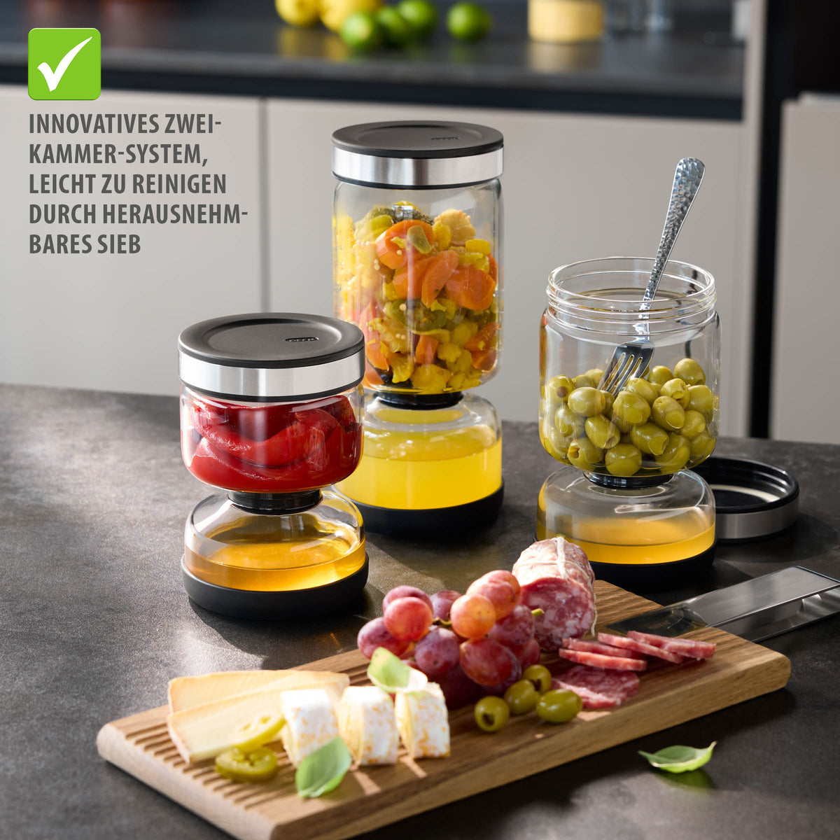 Barattolo scolante LAVINA, 1.300 ml